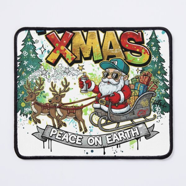 Item preview, Graffiti Santa: Merry Xmas Street Art Sleigh Ride designed and sold by RainUlan53.
