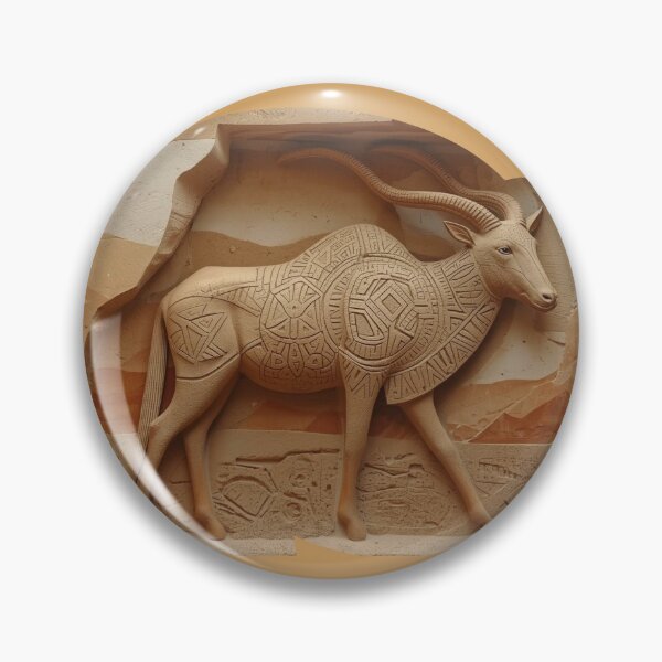 Item preview, Antelope Glyph Relief — Ancestral Identity Perception Series designed and sold by SavannaStrikes.