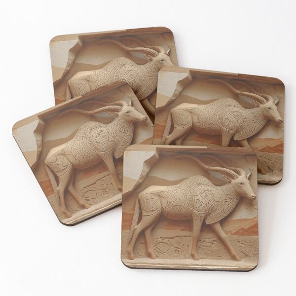 Item preview, Antelope Glyph Relief — Ancestral Identity Perception Series designed and sold by SavannaStrikes.