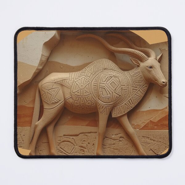 Item preview, Antelope Glyph Relief — Ancestral Identity Perception Series designed and sold by SavannaStrikes.