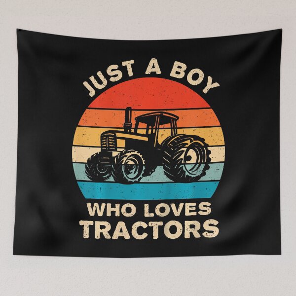 Item preview, Kids Farm Lifestyle Just A Boy Who Loves Tractors Boys designed and sold by CaraJennie.