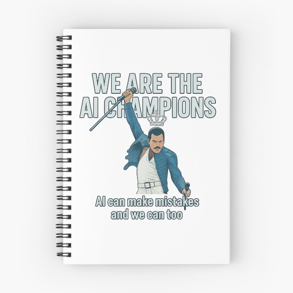 Item preview, We Are The AI Champions - Freddie Mercury Queen Parody - Freddie Mercury designed and sold by JayeAdorableCat.