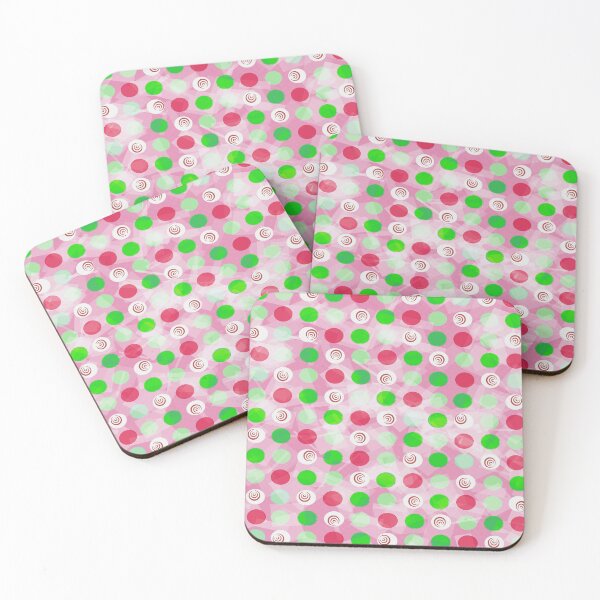 Item preview, Colordots on muted pink designed and sold by JustLagoons.