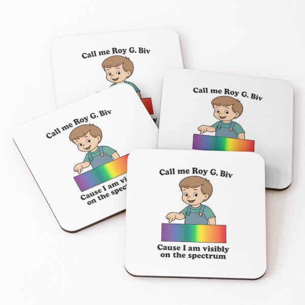 Item preview, Call Me Roy G. Biv Cause I Am Visibly On The Spectrum designed and sold by johnfitz-tee.
