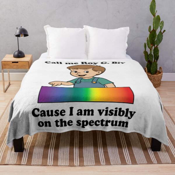 Item preview, Call Me Roy G. Biv Cause I Am Visibly On The Spectrum designed and sold by johnfitz-tee.