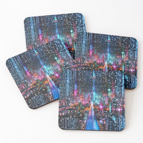 Item preview, Futuristic Cyberpunk City Glitch designed and sold by GlitchModeStudio.