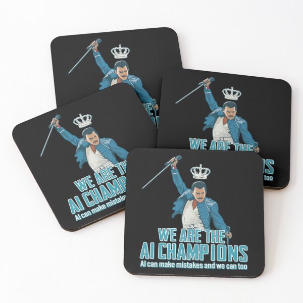Item preview, We Are The AI Champions - Freddie Mercury Queen Parody - Freddie Mercury designed and sold by JayeAdorableCat.