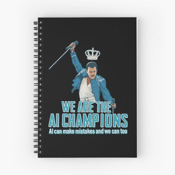 Item preview, We Are The AI Champions - Freddie Mercury Queen Parody - Freddie Mercury designed and sold by JayeAdorableCat.