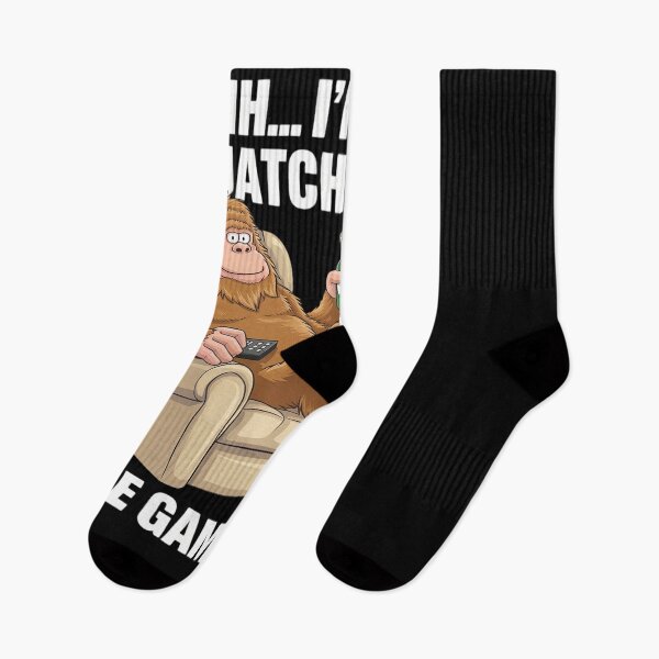 Item preview, Shh Im Watching The Game Bigfoot Football Game Day Sasquatch designed and sold by PowAcademy.