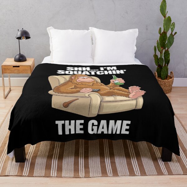 Item preview, Shh Im Watching The Game Bigfoot Football Game Day Sasquatch designed and sold by PowAcademy.