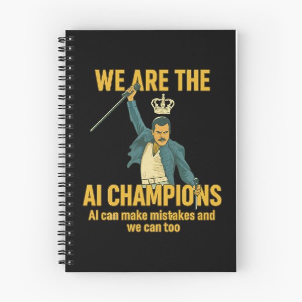 Item preview, We Are The AI Champions - Freddie Mercury Queen Parody - Freddie Mercury designed and sold by JayeAdorableCat.