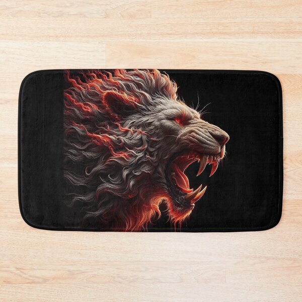 Item preview, Wild Lion of Fire designed and sold by GalleryBrisArt.