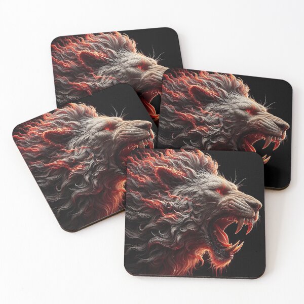 Item preview, Wild Lion of Fire designed and sold by GalleryBrisArt.