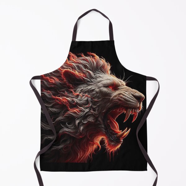Item preview, Wild Lion of Fire designed and sold by GalleryBrisArt.
