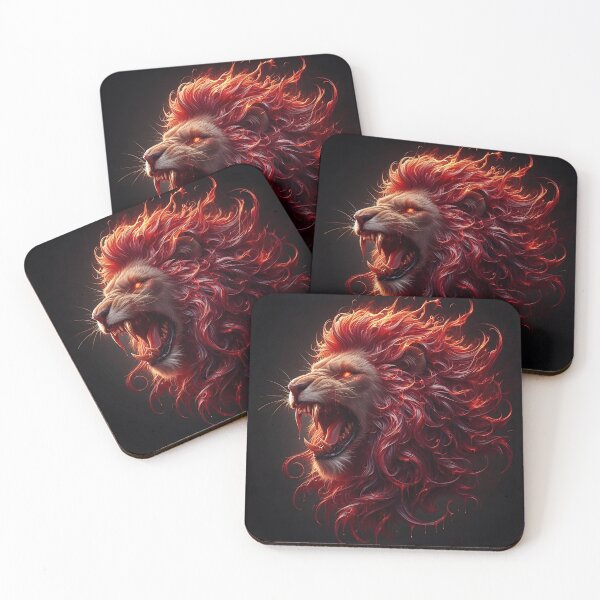 Item preview, Wild Lion of Fire designed and sold by GalleryBrisArt.