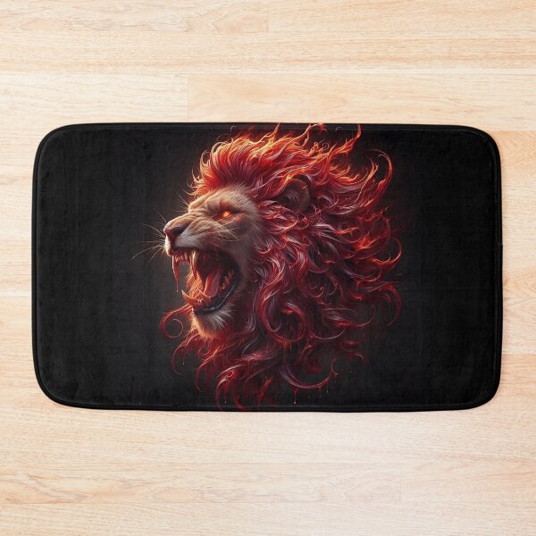 Item preview, Wild Lion of Fire designed and sold by GalleryBrisArt.