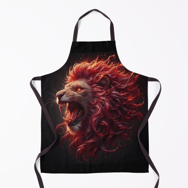 Item preview, Wild Lion of Fire designed and sold by GalleryBrisArt.