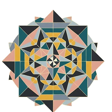 Artwork thumbnail, Abstract Geometric Pattern | Minimalist Design Transparent by Raju2018