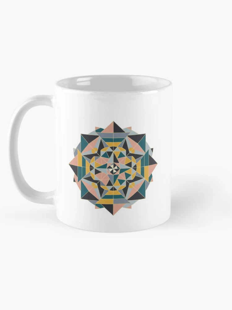 Thumbnail 5 of 6, Coffee Mug, Abstract Geometric Pattern | Minimalist Design Transparent designed and sold by Raju2018.