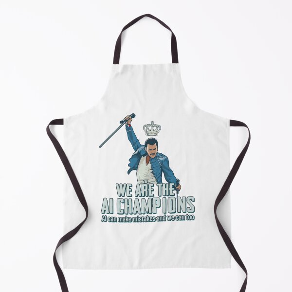 Item preview, We Are The AI Champions - Freddie Mercury Queen Parody - Freddie Mercury designed and sold by JayeAdorableCat.