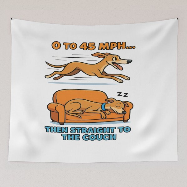 Item preview, 0 to 45 MPH Straight to the Couch | Funny Dog Zoomies Humor T-Shirt & Pet Owner Gift designed and sold by Globalcitytees.