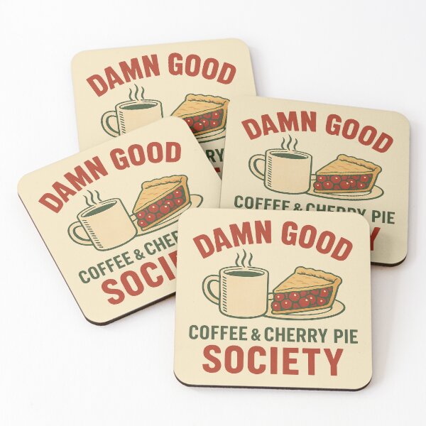 Item preview, Damn Good Coffee & Cherry Pie Society designed and sold by peaknerd.