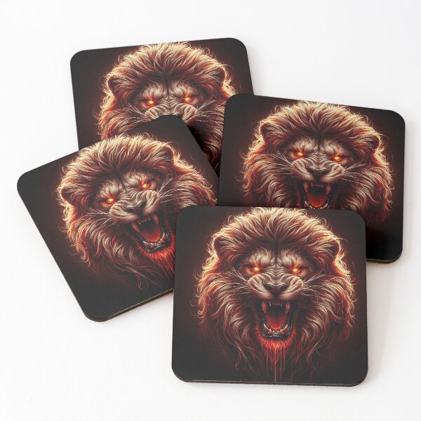 Item preview, Wild Lion of Fire designed and sold by GalleryBrisArt.