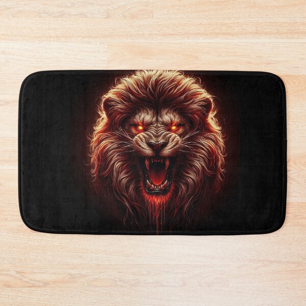 Item preview, Wild Lion of Fire designed and sold by GalleryBrisArt.