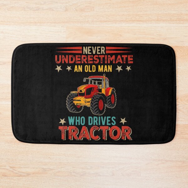 Item preview, Vintage Never Underestimate An Old Man Drives Tractor Driver designed and sold by DonnieSandra.