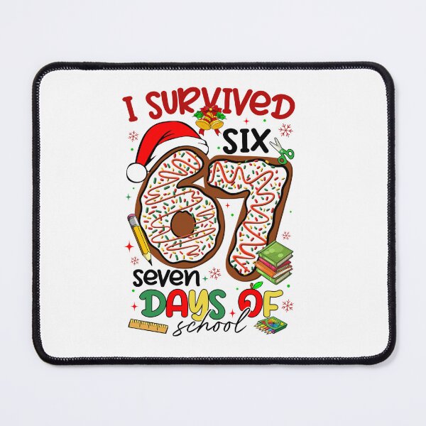 Item preview, Christmas I Survived Six Sven Day Of School, Funny Meme, Genz Slang, Merry Xmas designed and sold by vintagearttee.