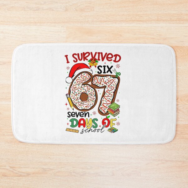 Item preview, Christmas I Survived Six Sven Day Of School, Funny Meme, Genz Slang, Merry Xmas designed and sold by vintagearttee.