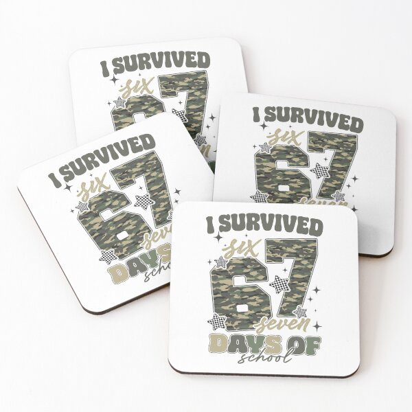 Item preview, Camo I Survived Six Sven Day Of School, Funny Meme, Genz Slang designed and sold by vintagearttee.
