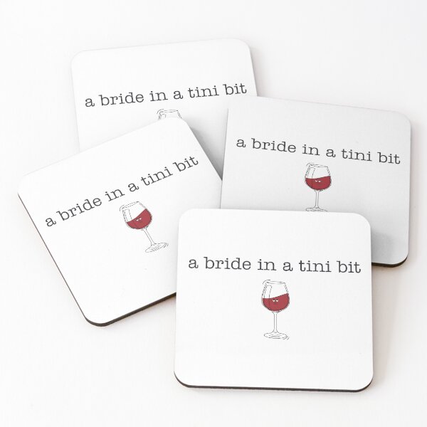 Item preview, A Bride In A Tini Bit | Funny Bachelorette Party Wine Pun designed and sold by Taanva.