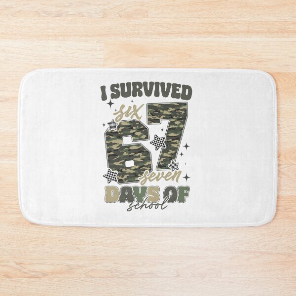 Item preview, Camo I Survived Six Sven Day Of School, Funny Meme, Genz Slang designed and sold by vintagearttee.