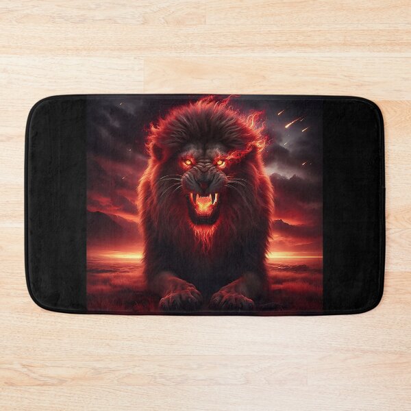 Item preview, Wild Lion of Fire designed and sold by GalleryBrisArt.
