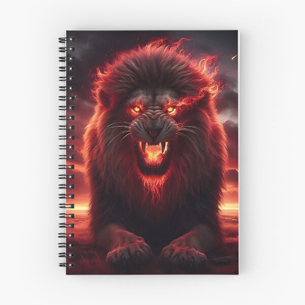 Item preview, Wild Lion of Fire designed and sold by GalleryBrisArt.