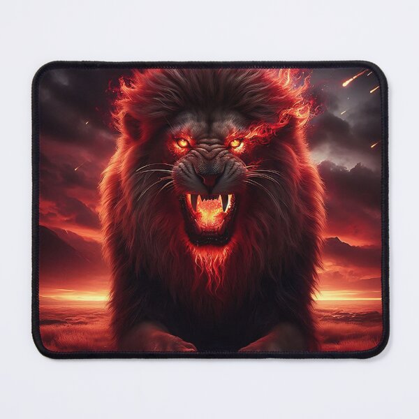 Item preview, Wild Lion of Fire designed and sold by GalleryBrisArt.