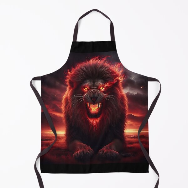 Item preview, Wild Lion of Fire designed and sold by GalleryBrisArt.