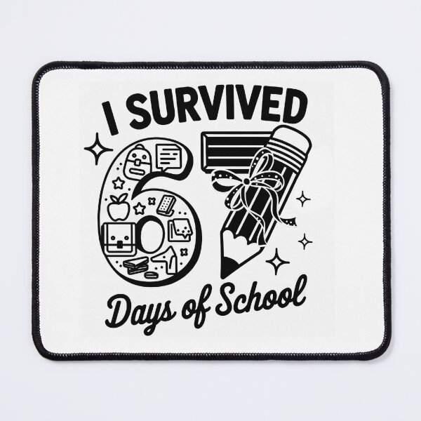 Item preview, Couquette I Survived Six Sven Day Of School, Funny Meme, Genz Slang, Funny Teacher designed and sold by vintagearttee.