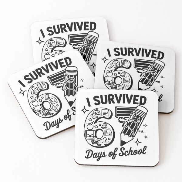 Item preview, Couquette I Survived Six Sven Day Of School, Funny Meme, Genz Slang, Funny Teacher designed and sold by vintagearttee.