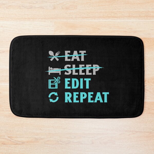 Item preview, Eat Sleep Edit Repeat Funny Content Creators Video Editor designed and sold by DonnieSandra.
