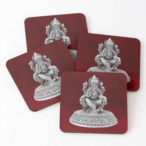 Item preview, Sacred Ganesha Statue in Antique Silver – Spiritual Artwork designed and sold by Ramsankar Vasu.