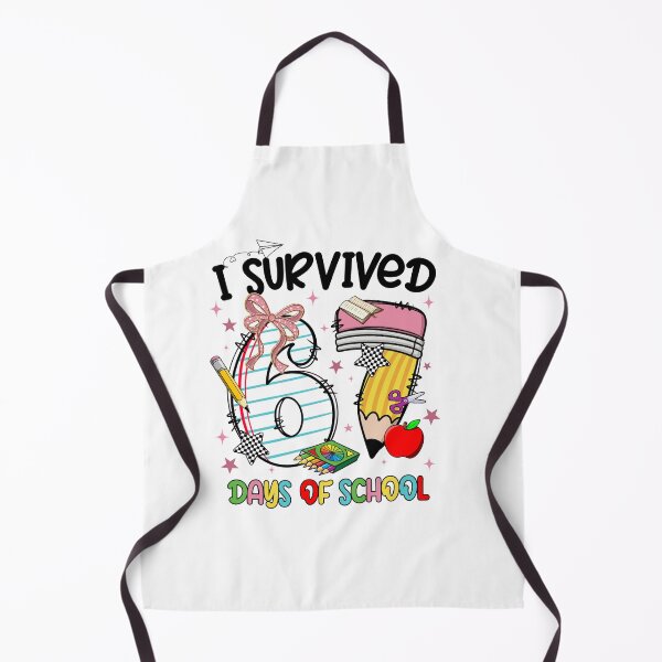Item preview, Couquette I Survived Six Sven Day Of School, Back To School , Genz Slang, Funny Teacher designed and sold by vintagearttee.