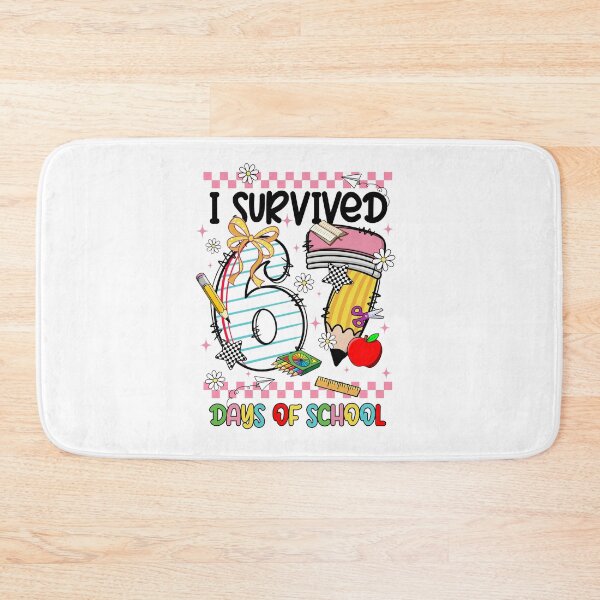 Item preview, Checkered Couquette I Survived Six Sven Day Of School, Back To School , Genz Slang, Funny Teacher designed and sold by vintagearttee.