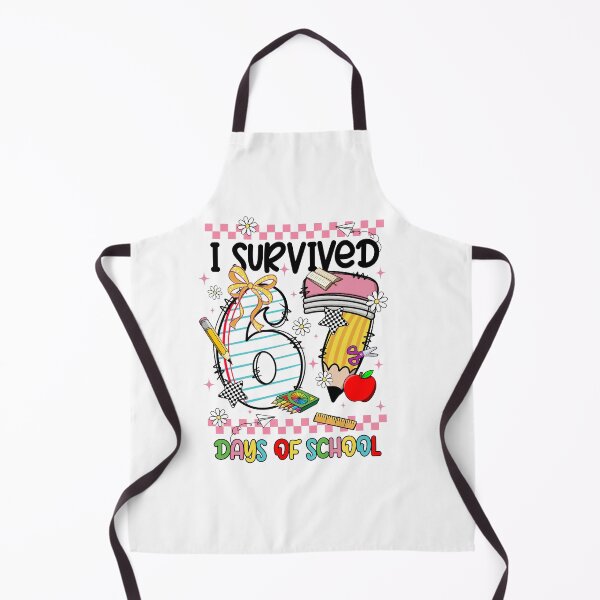 Item preview, Checkered Couquette I Survived Six Sven Day Of School, Back To School , Genz Slang, Funny Teacher designed and sold by vintagearttee.