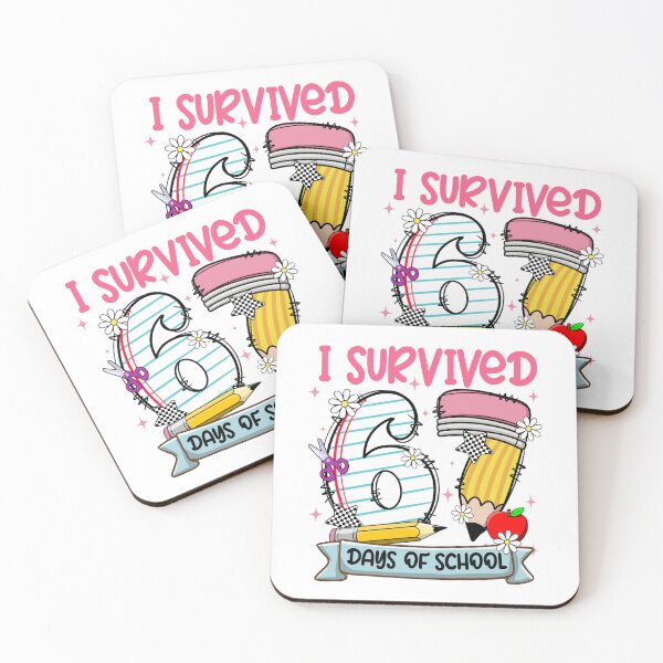Item preview, Cute Couquette I Survived Six Sven Day Of School, Back To School , Genz Slang, Funny Teacher designed and sold by vintagearttee.