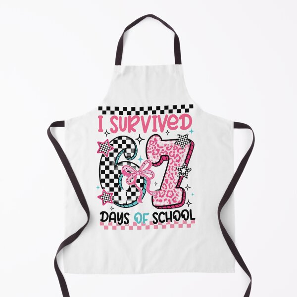 Item preview, Leopard Cute Couquette I Survived Six Sven Day Of School, Back To School, Funny Student designed and sold by vintagearttee.