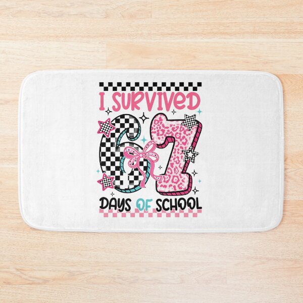 Item preview, Leopard Cute Couquette I Survived Six Sven Day Of School, Back To School, Funny Student designed and sold by vintagearttee.