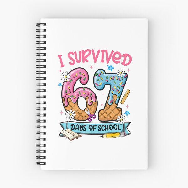 Item preview, Ice Cream Cute I Survived Six Sven Day Of School, Back To School, Funny Student designed and sold by vintagearttee.