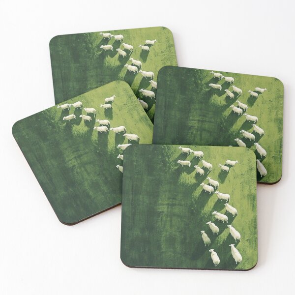 Item preview, Minimalist Sheep Formation – Nature Aerial Art designed and sold by Grind107.